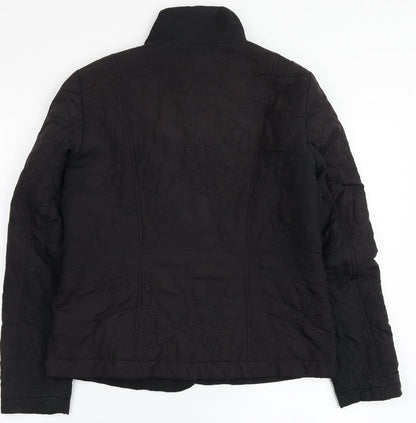 Tendenza Womens Black   Jacket Coat Size 8  Button