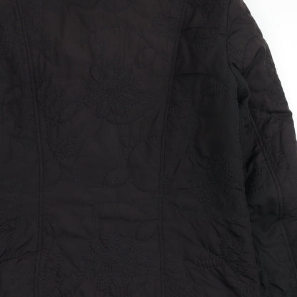 Tendenza Womens Black   Jacket Coat Size 8  Button