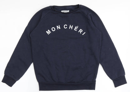 Primark Girls Blue  Polyester Pullover Sweatshirt Size 11-12 Years   - Mon Cheri