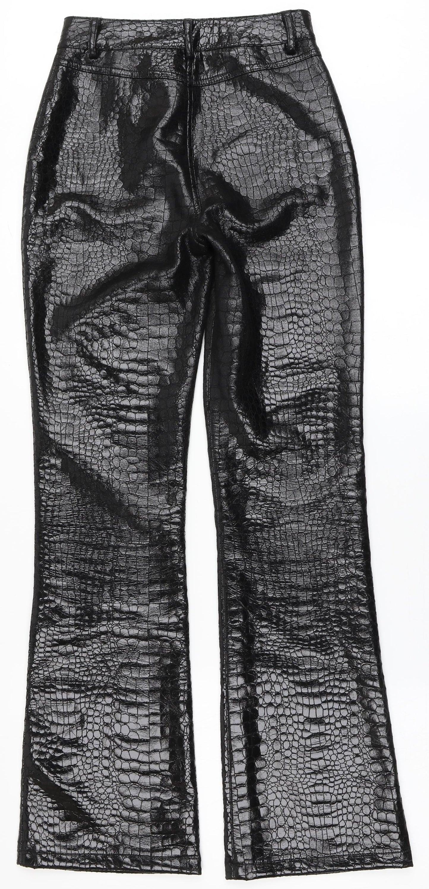 Womens UK Size XS Motel Regular Fit  Black Trousers