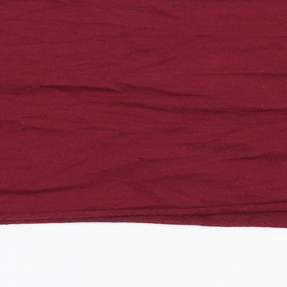 PRETTYLITTLETHING Womens Red  100% Cotton Pullover Sweatshirt Size 6   - Cropped