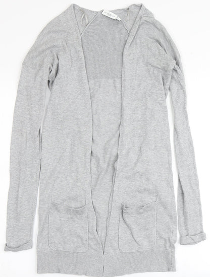 Womens UK Size 8 New Look Grey Cardigan Jumper