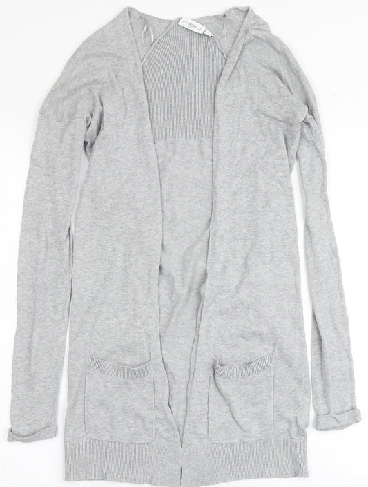 Womens UK Size 8 New Look Grey Cardigan Jumper
