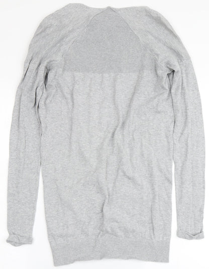 Womens UK Size 8 New Look Grey Cardigan Jumper