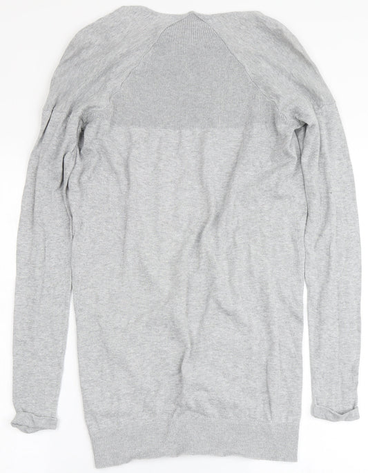 Womens UK Size 8 New Look Grey Cardigan Jumper