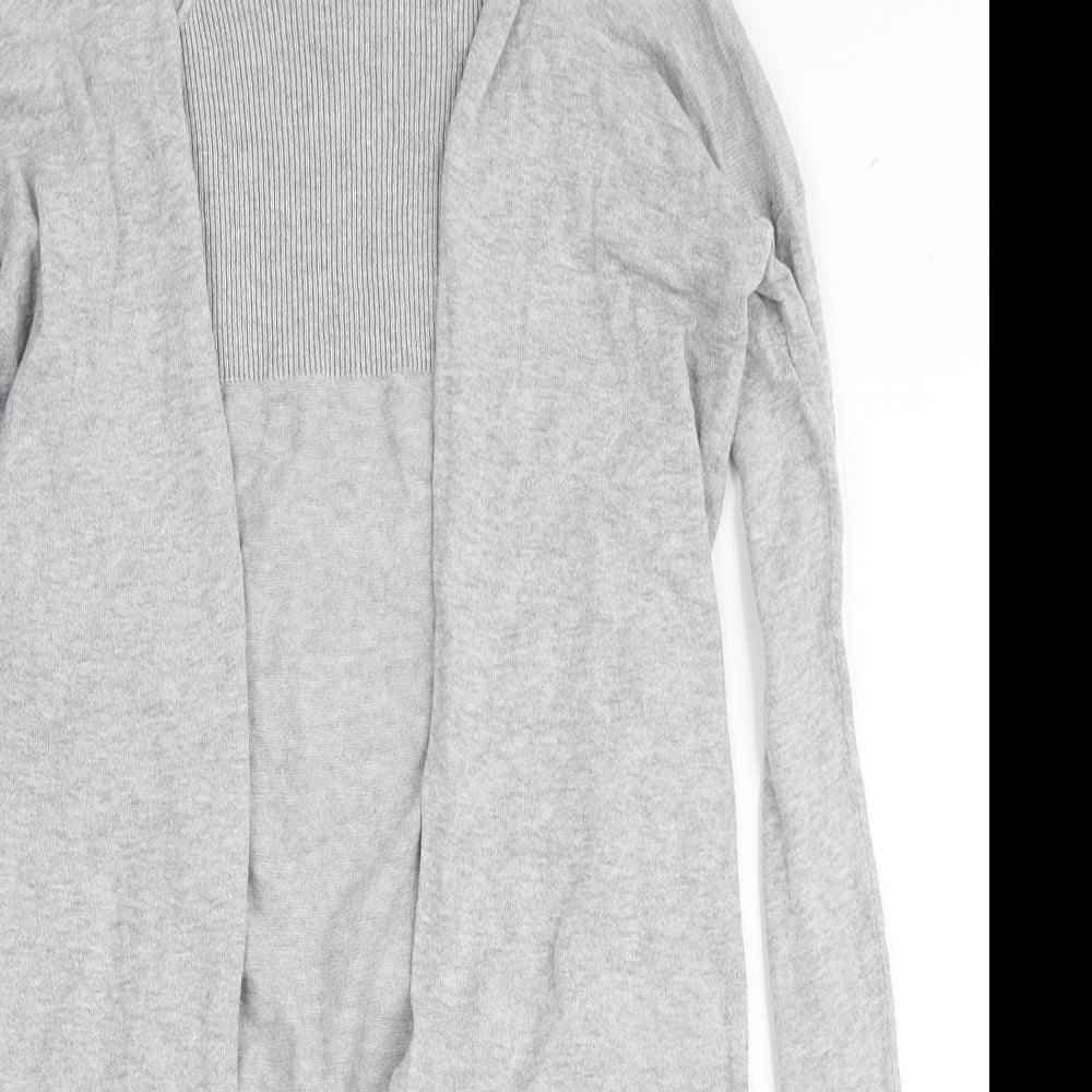 Womens UK Size 8 New Look Grey Cardigan Jumper