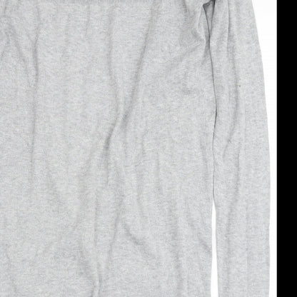 Womens UK Size 8 New Look Grey Cardigan Jumper