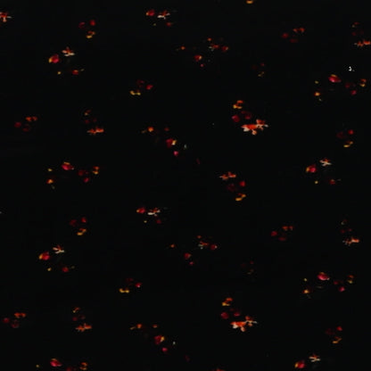 Old Navy Womens Black Floral Polyester Basic Blouse Size S Round Neck - cropped