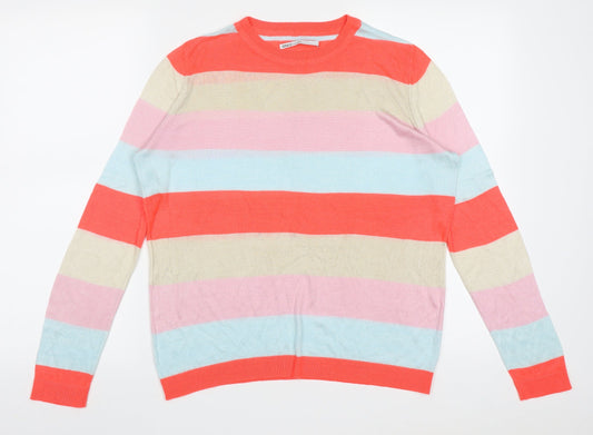 Womens UK Size L Only Multicoloured Pullover Jumper