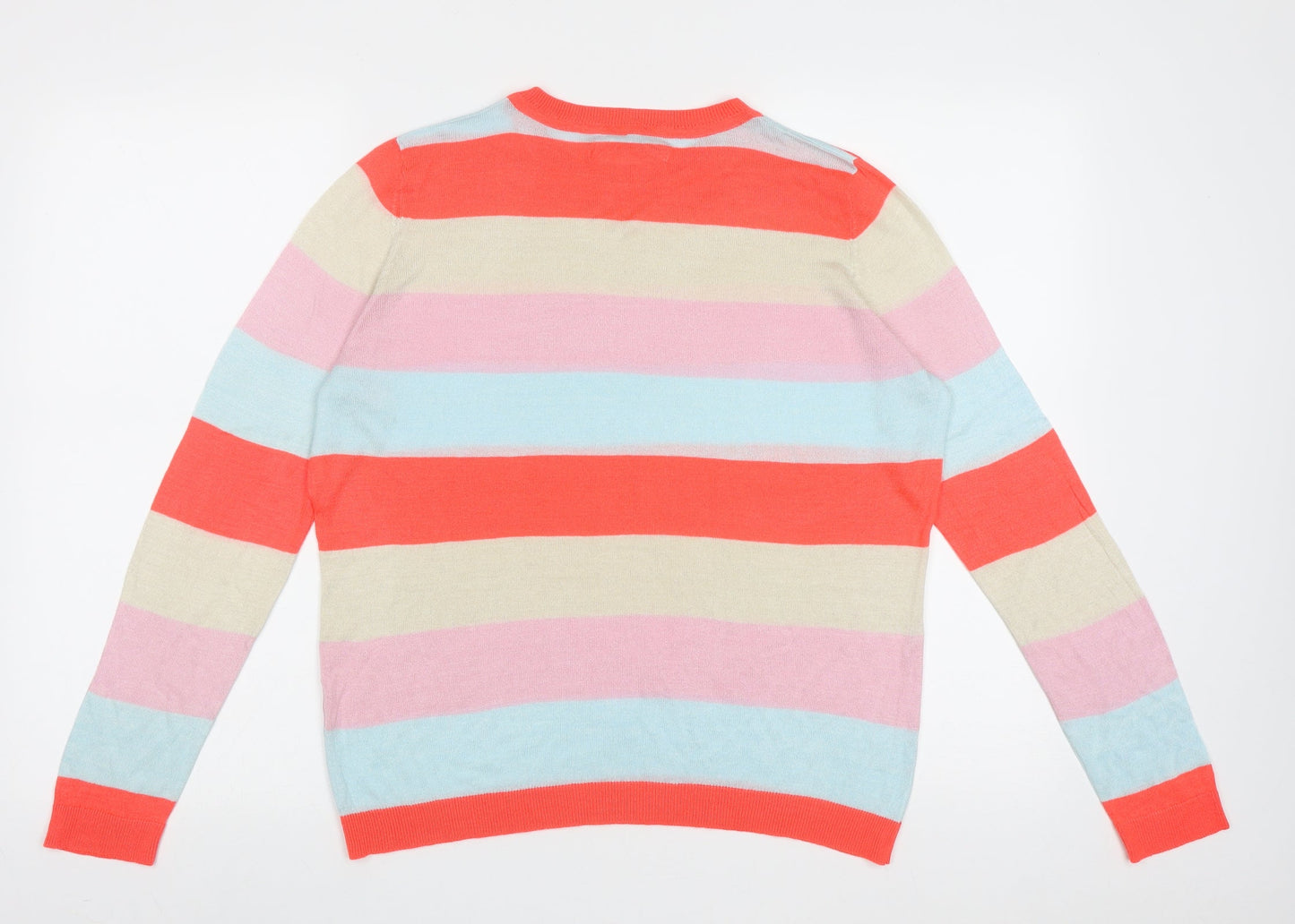 Womens UK Size L Only Multicoloured Pullover Jumper