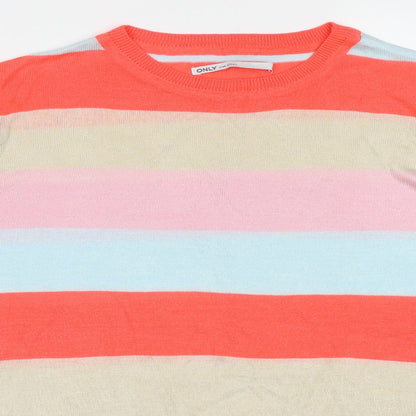 Womens UK Size L Only Multicoloured Pullover Jumper
