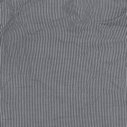 Primark Mens Blue Check Polyester  Button-Up Size 16 Collared Button