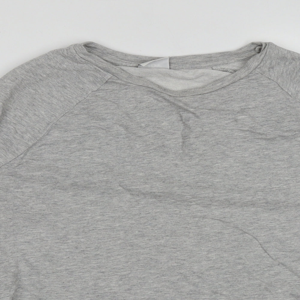 Only Womens Grey  Cotton Pullover Sweatshirt Size S  Pullover