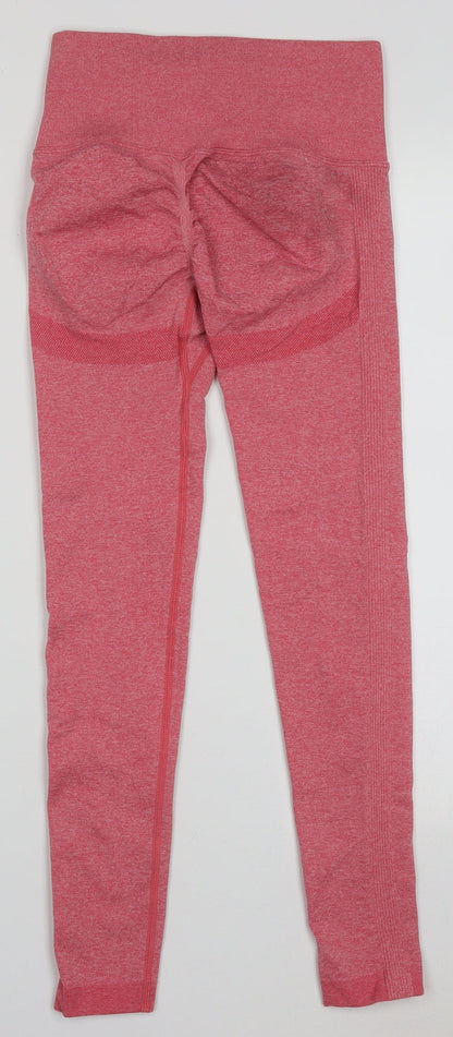 Preworn Womens Pink  Polyamide Sweatpants Leggings Size S L26 in Regular Pullover