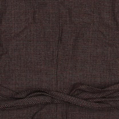 zaar Womens Purple Crew Neck Check Polyester Pullover Jumper Size L