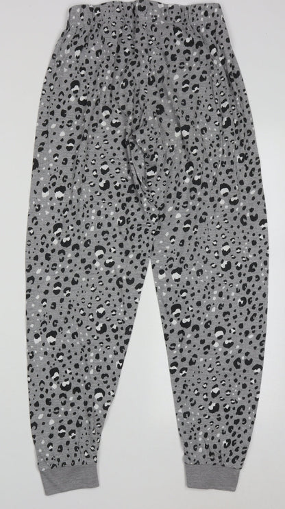 Primark Womens Grey Animal Print Cotton  Pyjama Pants Size XS