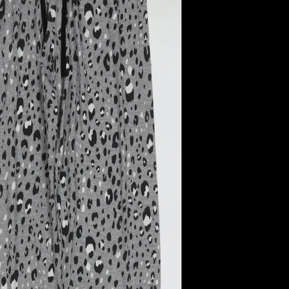 Primark Womens Grey Animal Print Cotton  Pyjama Pants Size XS