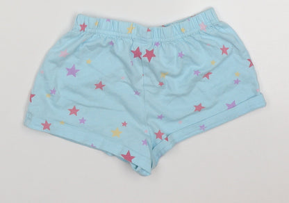NEXT Girls Blue Geometric Cotton Cami Sleep Shorts Size 3-4 Years  Pullover - star pattern