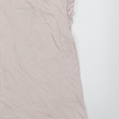 George Girls Pink  Cotton Basic T-Shirt Size 4-5 Years Crew Neck Pullover - protect the animals