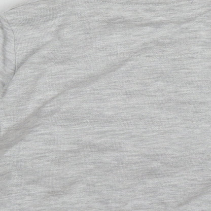 f&Fq Baby Grey  Cotton Pullover Jumper Size 3-6 Months  Buckle - mickey mouse