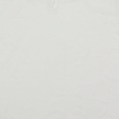 Womens UK Size M Pieces White Basic T-Shirt