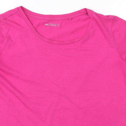 Womens UK Size 6 NEXT Pink Basic T-Shirt