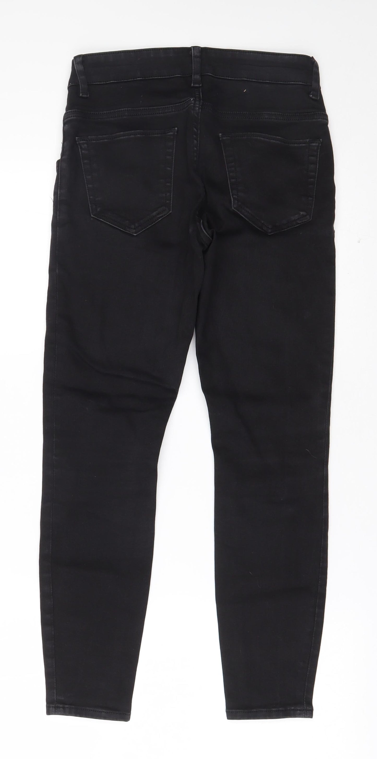 ASOS Womens Black  Cotton Skinny Jeans Size 8 L24 in Regular