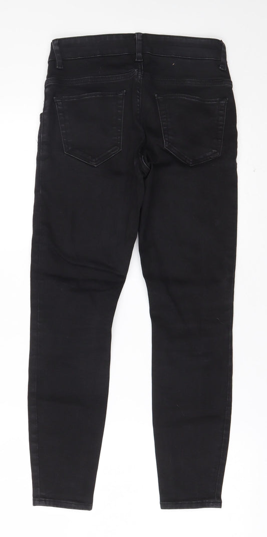 ASOS Womens Black  Cotton Skinny Jeans Size 8 L24 in Regular