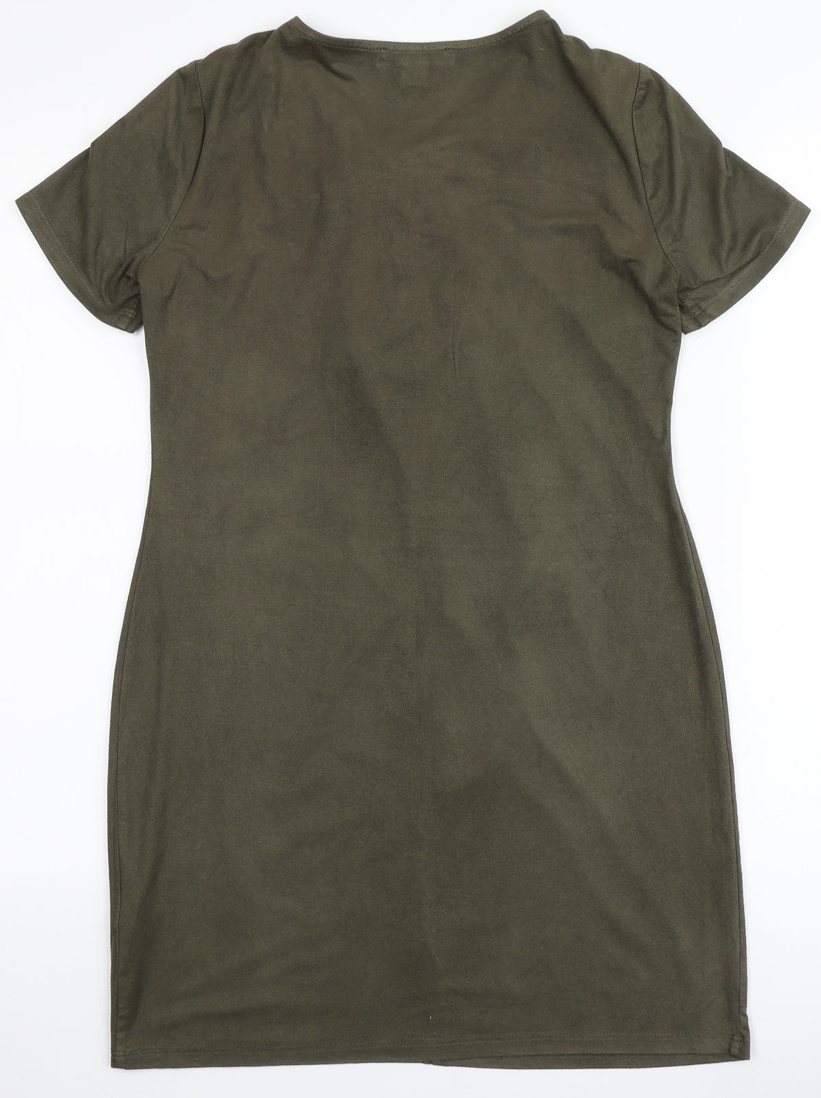 Atmosphere Womens Green  Polyester A-Line  Size 4  V-Neck