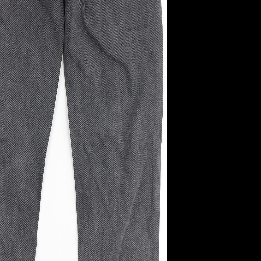 River Island Girls Black  100% Cotton Straight Jeans Size 11 Years  Regular Zip - MOM FIT