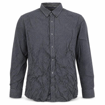 Mens UK Size L Autograph Blue  Button-Up Long Sleeve Casual Shirt