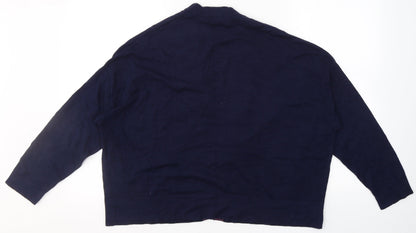 Womens UK Size 14 Marks and Spencer Blue Cardigan Jumper