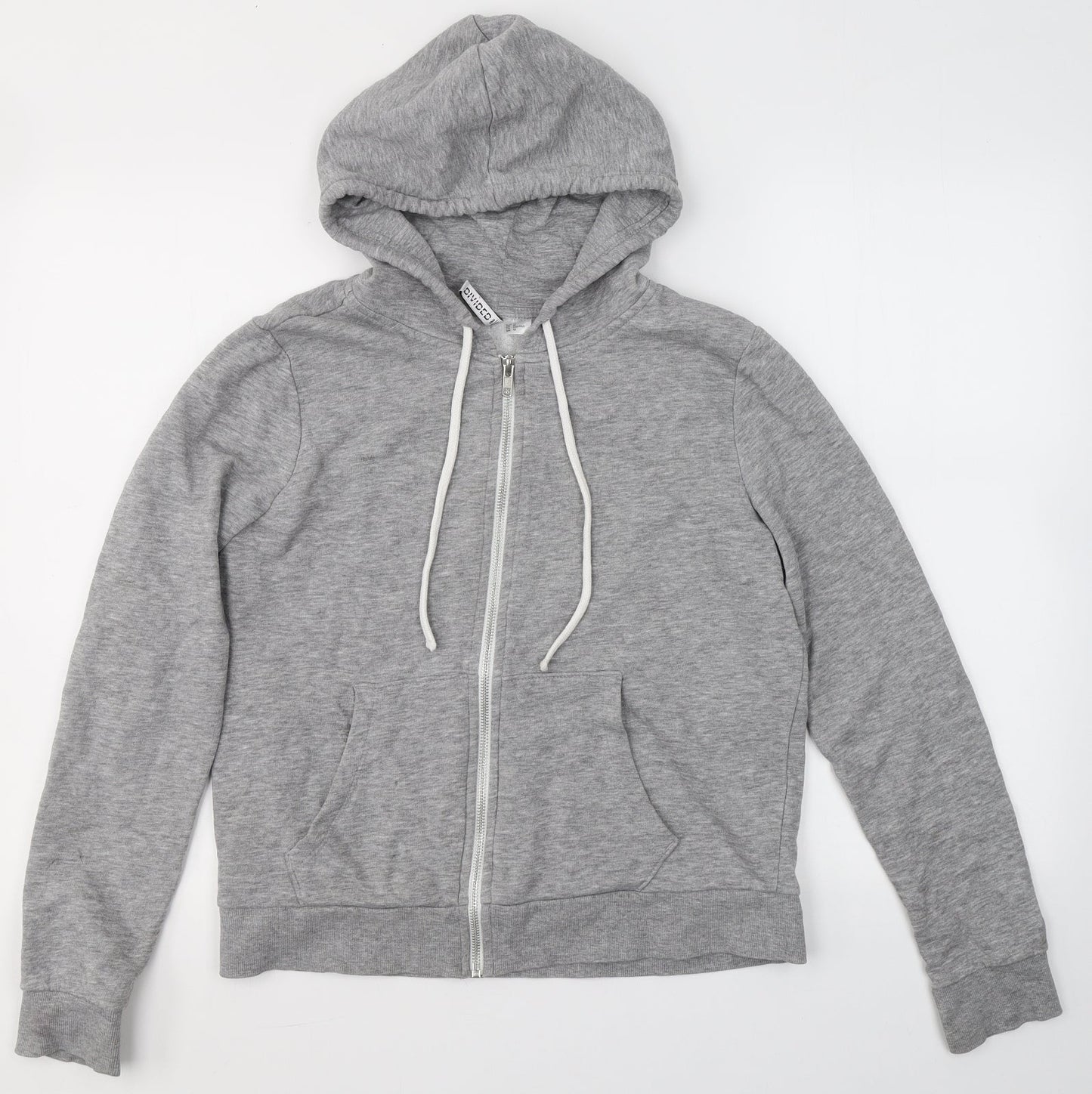 Womens UK Size M Divided by H&M Grey Full Zip Jumper