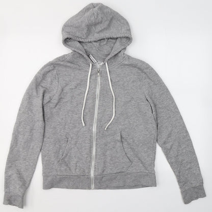 Womens UK Size M Divided by H&M Grey Full Zip Jumper