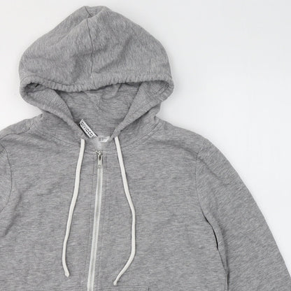 Womens UK Size M Divided by H&M Grey Full Zip Jumper