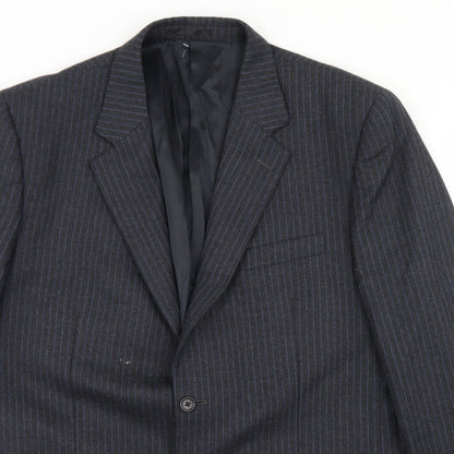 Mens UK Size 44 Brook Taverner Regular Grey Suit Jacket