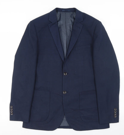 Mens UK Size 36 Preworn Regular Blue Suit Jacket
