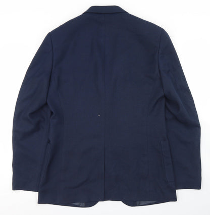 Mens UK Size 36 Preworn Regular Blue Suit Jacket