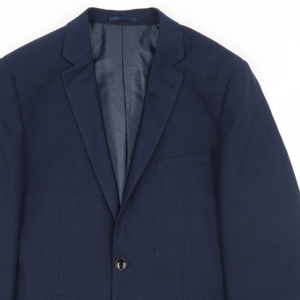 Mens UK Size 36 Preworn Regular Blue Suit Jacket