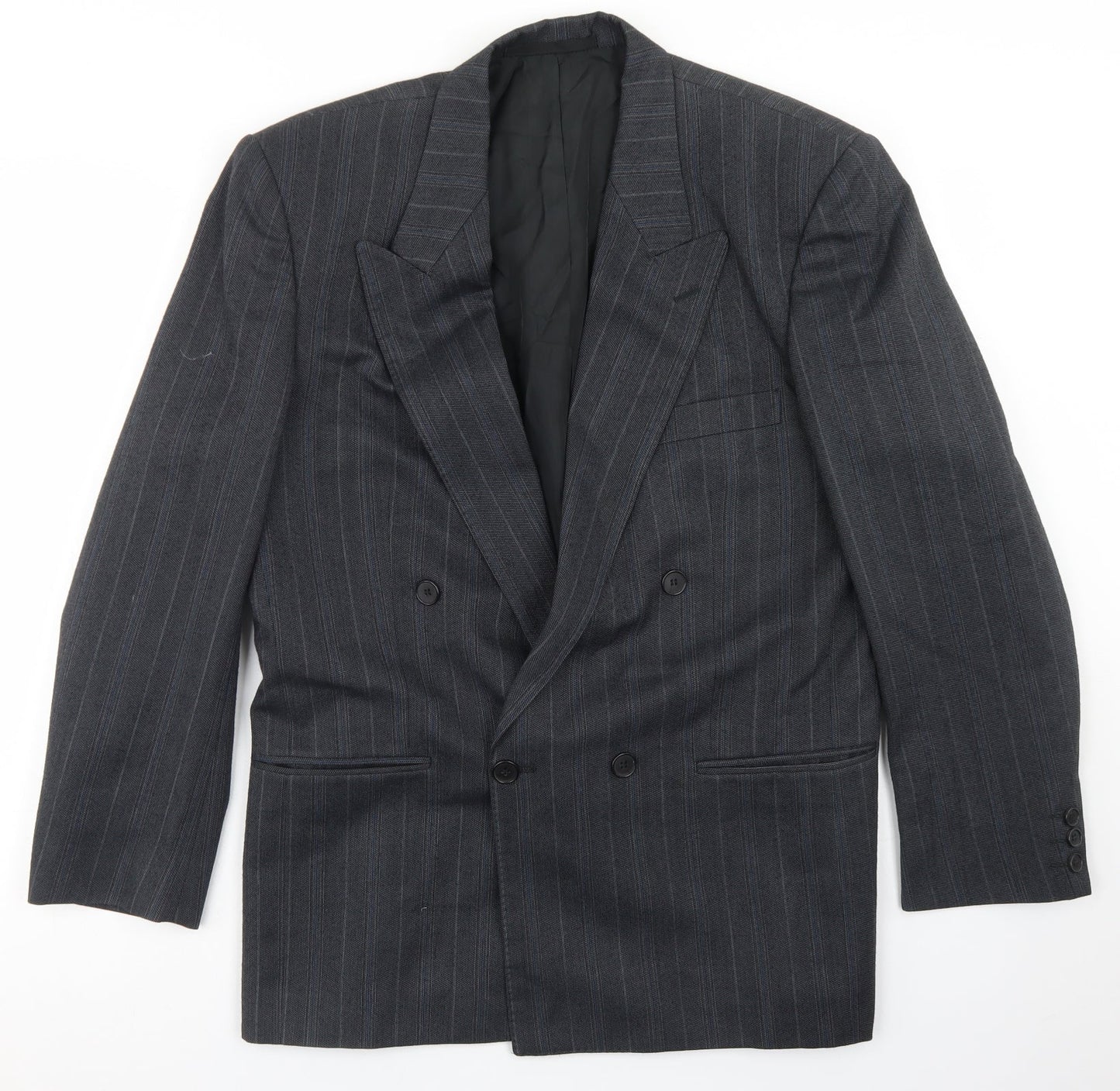 Mens UK Size 38 Preworn Regular Grey Suit Jacket