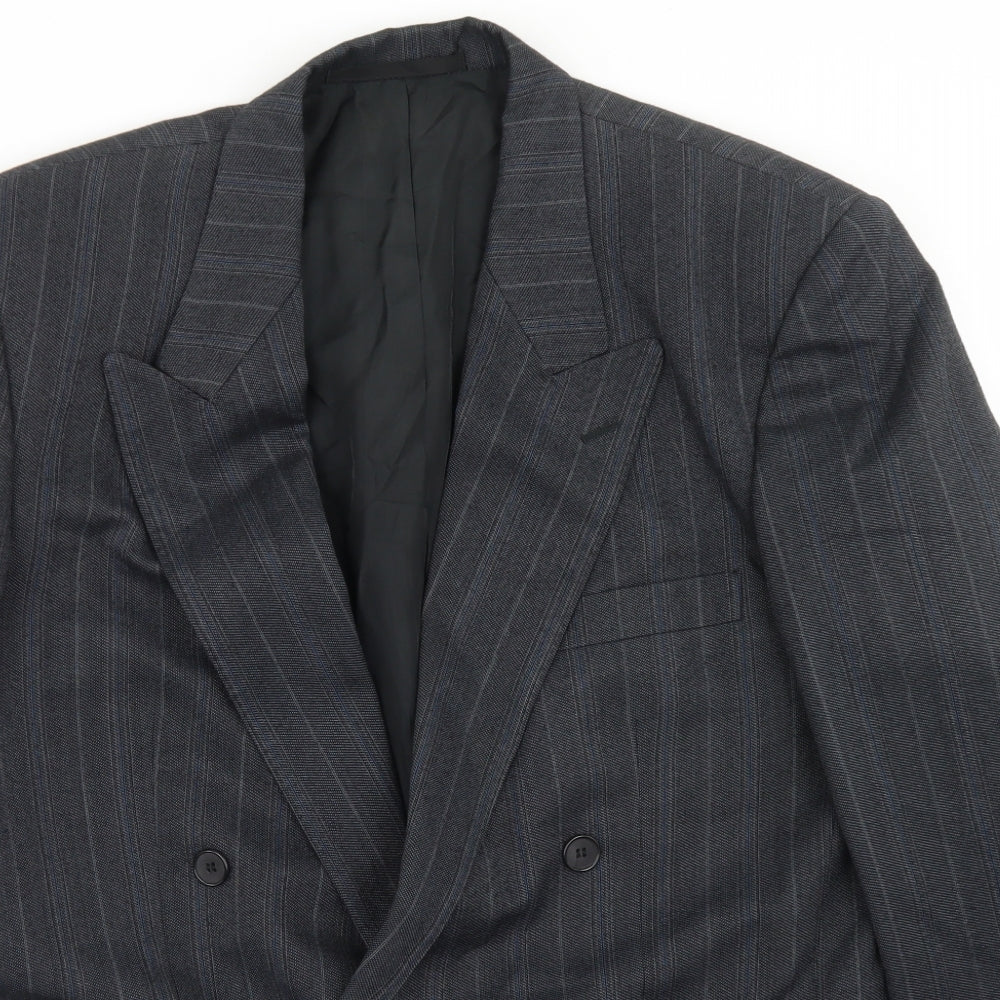 Mens UK Size 38 Preworn Regular Grey Suit Jacket