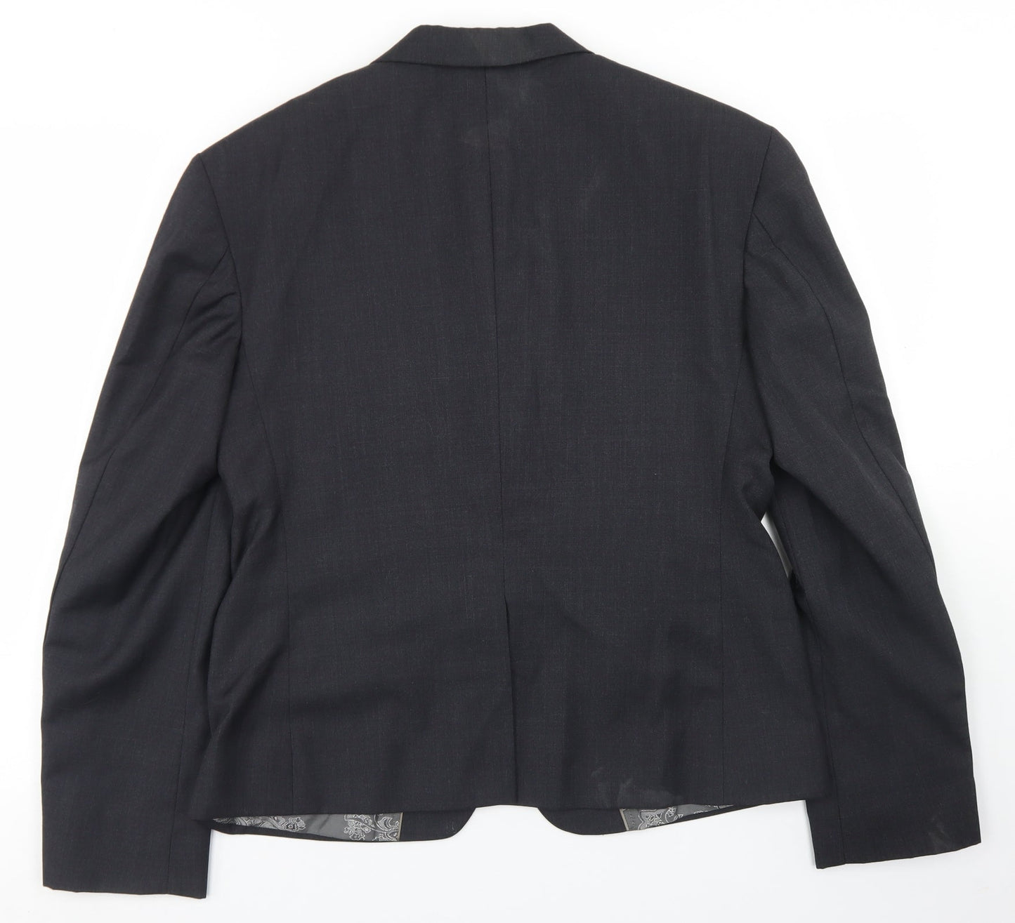 iTailor Mens Grey  Polyester Jacket Blazer Size 36