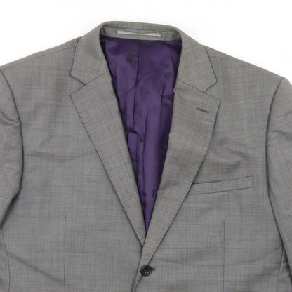 Mens UK Size 40 Paul Costelloe Regular Grey Suit Jacket