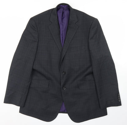 Mens UK Size 42 Jack Reid Regular Grey Suit Jacket