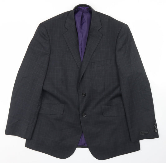Mens UK Size 42 Jack Reid Regular Grey Suit Jacket