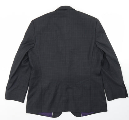 Mens UK Size 42 Jack Reid Regular Grey Suit Jacket