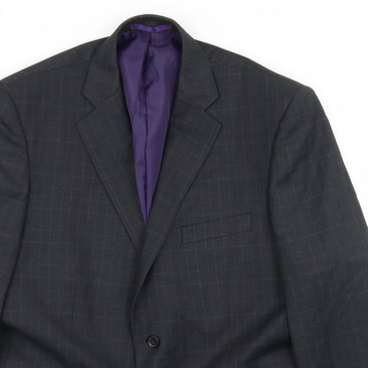 Mens UK Size 42 Jack Reid Regular Grey Suit Jacket