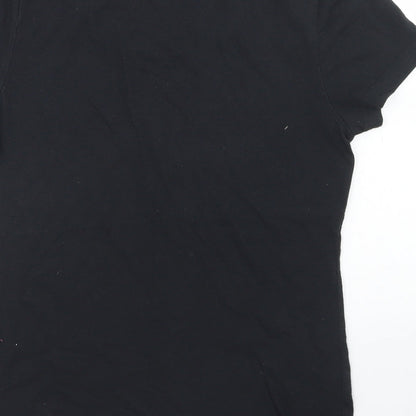 Womens UK Size S Reebok Black Basic T-Shirt