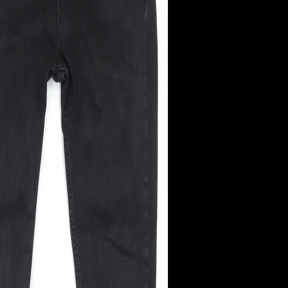 Hera Womens Black  Cotton Skinny Jeans Size 32 in L26 in Regular Button