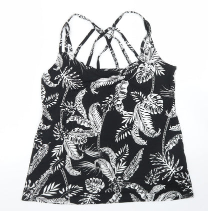 Womens UK Size L Pep & Co Black Basic Tank